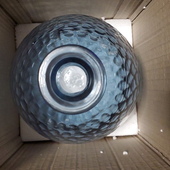 Modern Blue Glass Vase - Picture 6 of 6